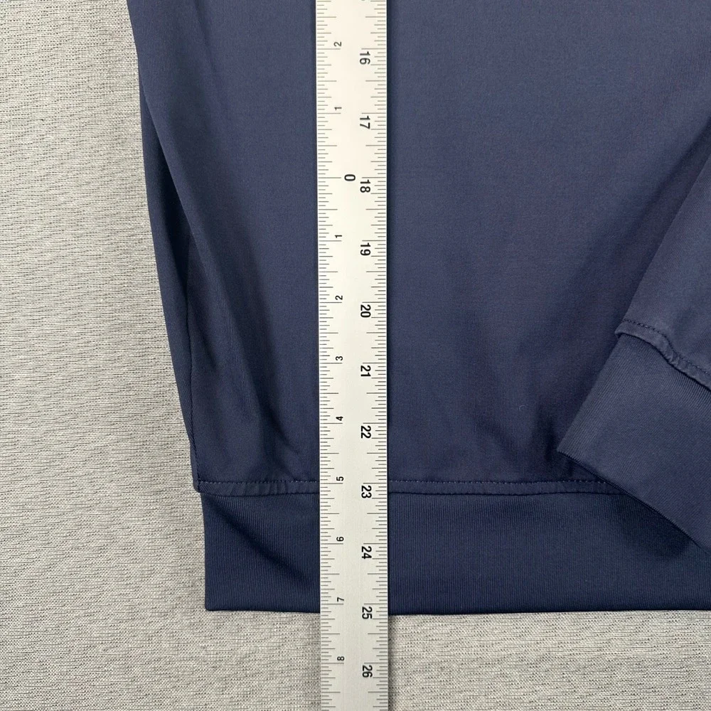 FootJoy 1/4 Zip Performance Golf Pullover Mens Small Navy Blue Troon Cup Logo